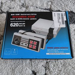 Retro Game Console with 620 Video Games,Classic Mini Game System with Wired Controller,HDMI and AV Output Plug and Play Video Games