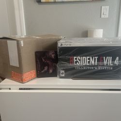 NEW Resident evil 4 PS5 PlayStation 5 collectors edition with shipping box steelbook