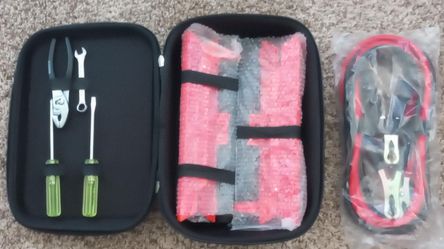 * NEW * Roadside Car Emergency Kit With Case