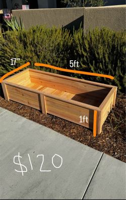 Brand new handcrafted cedar planters made with quality materials & constructed with durability.
