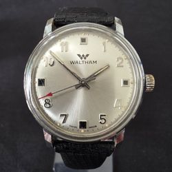 VTG Waltham 7J Red Arrow Second Hand Swiss 33mm Manual Watch Not Running 