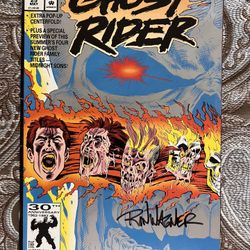 Ghost Rider Comic Autographed