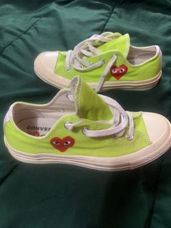 Converse green tennis shoes