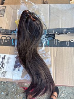Dark Brown Clip-In Ponytail Hair Extension
