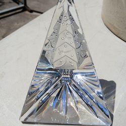Waterford Crystal Paperweight Christmas Tree Sculpture
