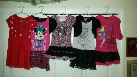 Girls dresses /long shirts size 6 lot