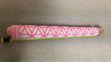 Outdoor Rug Pink and white Print Size 4x8