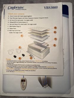 Comfortaire Bed Parts For YBS-3000 Model