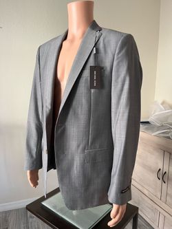 Michael Kors 44R Light Gray 100% Wool Suit Jacket NWT - Marzotto Super 100’s