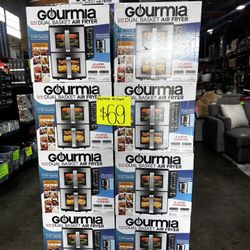 Gourmia Dual Basket Air Fryer 11-Qt Double Decker 