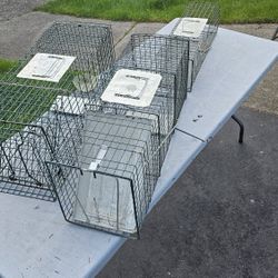 Live Traps -  (2) Large,  (1) Small 