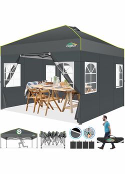 (NEW) 10x10 Pop up Canopy Tent with Sidewalls