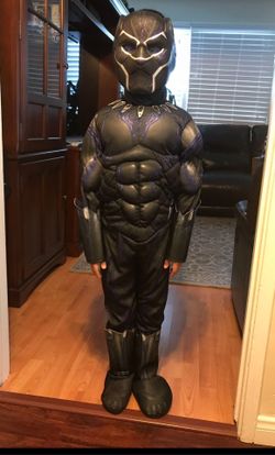 Boys Black panther Halloween Costume For 5-7 Yr Old