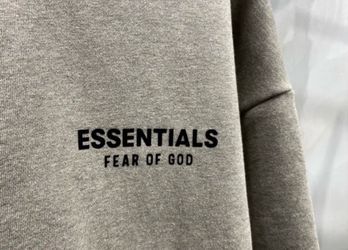 Grey essentials hoodie