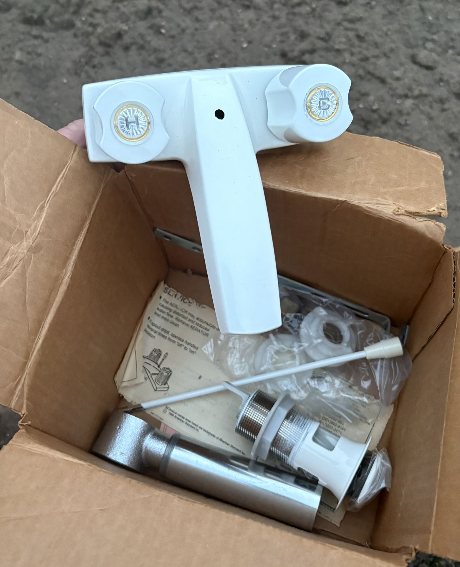 American Standard Cadet Lavatory Faucet. White