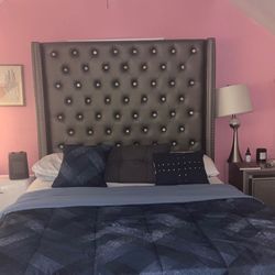 High Headboard FULL size Upholstered Bed