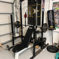 Complete Home Gym  Weight Set Make Offer (OBO)