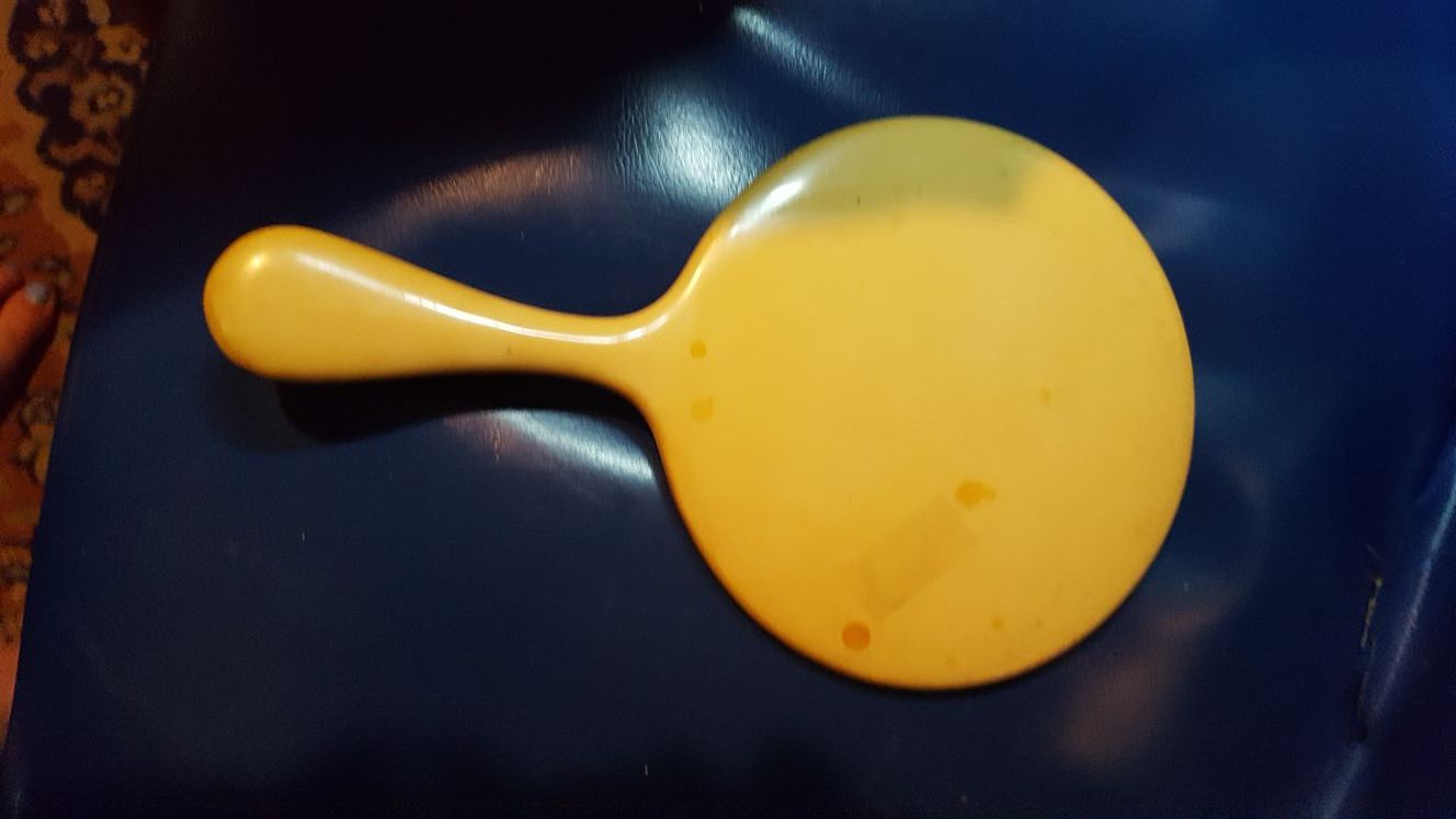 ANTIQUE hand mirror