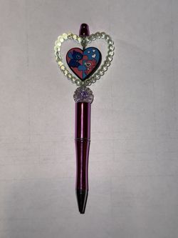Stitch & Angel Spin Beaded Pen