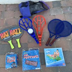 Outdoor Pool And Beach Games And Rafts