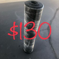 Rubber Flooring, Gym Floor Mat 4’x16’ 8mm Thick