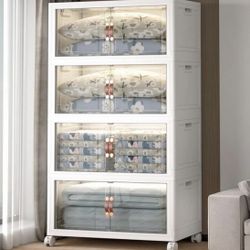 Large Stackable Storage Bins W/ Lids