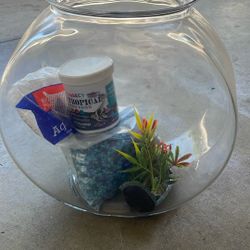 Fish Bowl And Supplies