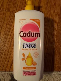 French Body Wash Surgras Beurre de Karité - White with Pink Accent