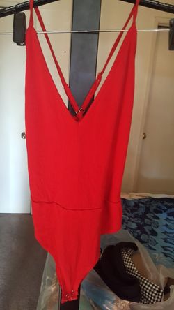 Red bodysuit
