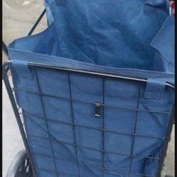 NEW MULTI-PURPOSE FOLDING SHOPPING CART.  INCLUDE LINER. FOR GROCERIES  OR LAUNDRY