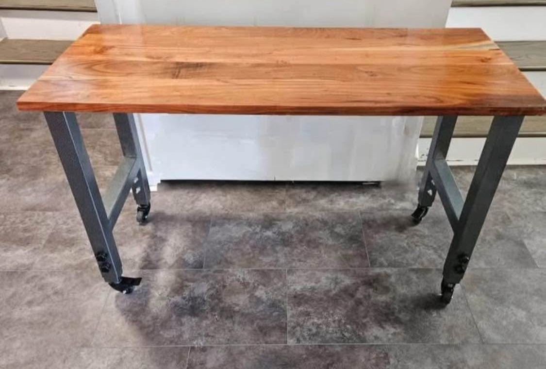 New Portable Acacia Hardwood Top Workbench