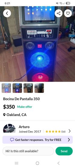 Bocina bluetooht en perfectas condiciones trae para USB y HDMI y SD  Card trabajando  100%