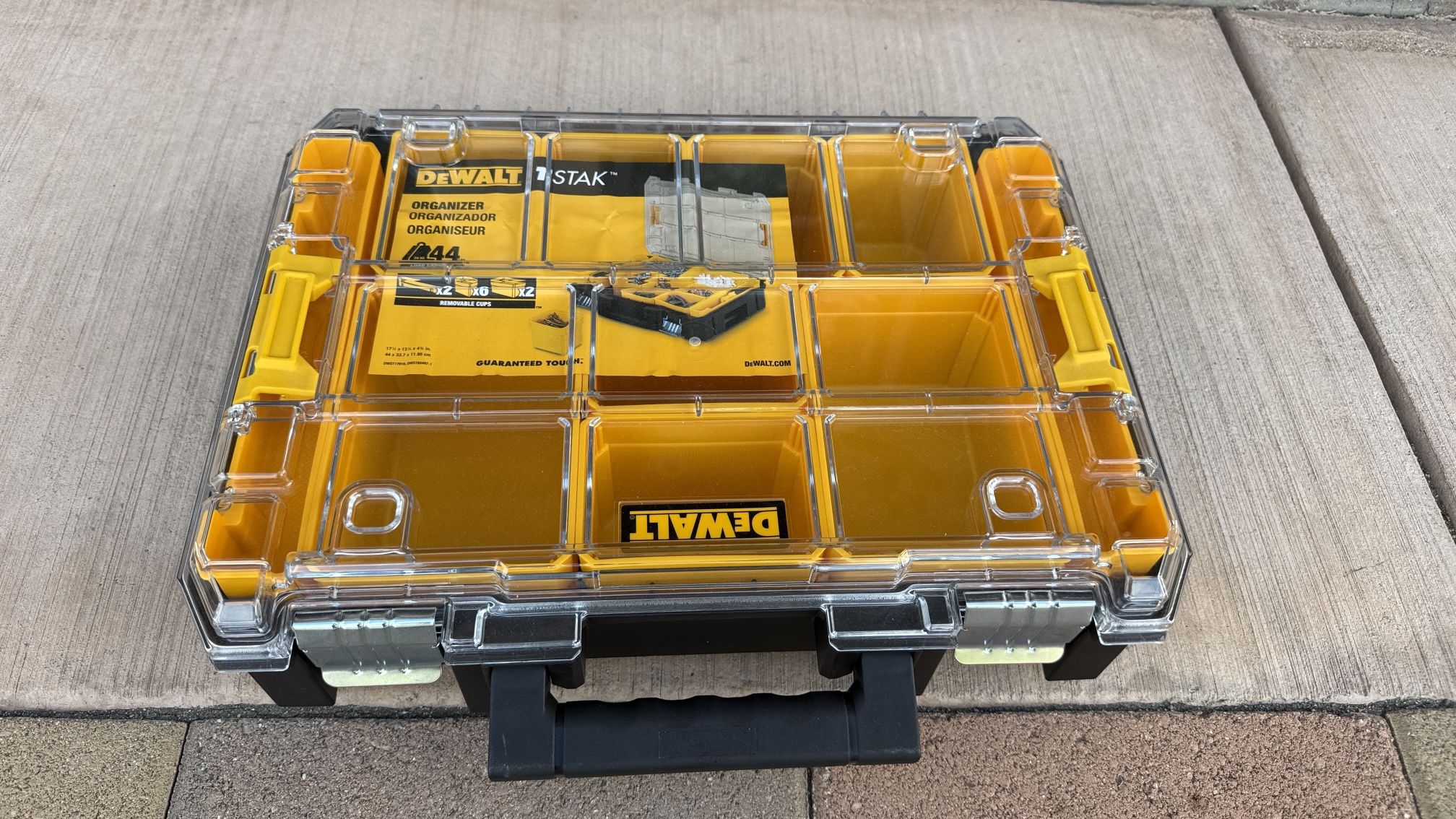 Dewalt TSTAK V 7 in. Stackable 9-Compartment Small Parts & Tool Storage Organizer