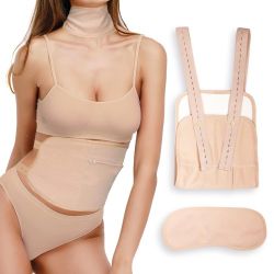 Reusable Organic Castor Oil Pack Wrap Kit for Waist and Neck