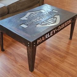 Harley Davidson Coffee Table Garage Mancave Table 