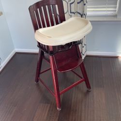 Baby High Chair (Eddie Bauer Wood)
