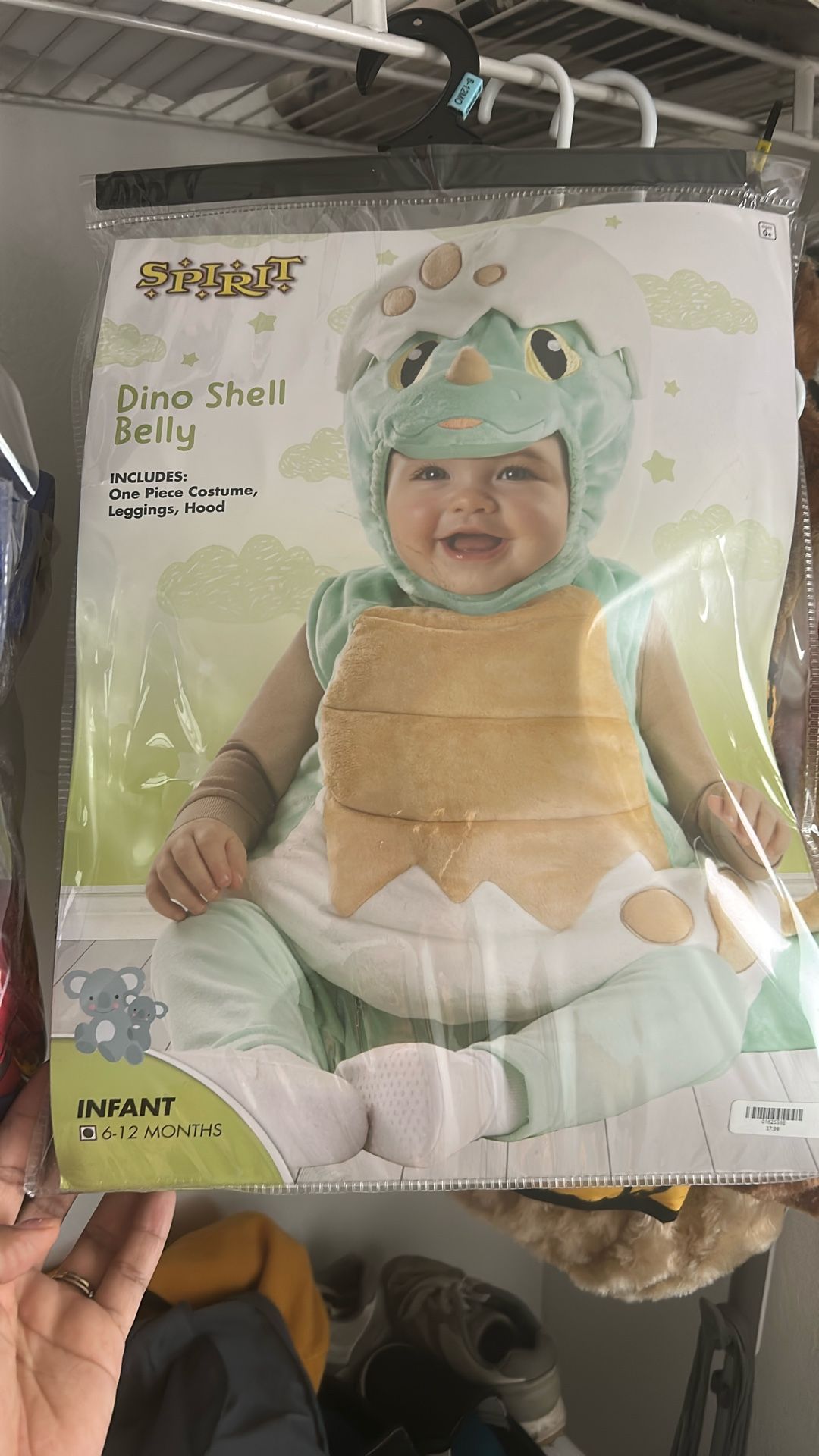 Dino Shell belly Infant 6-12 Mo