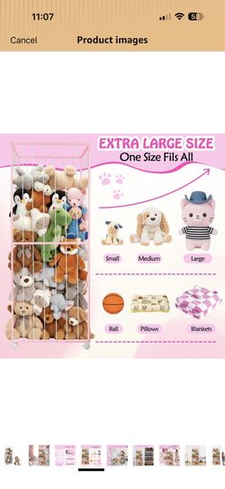Stuffed animal storage