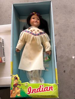 Vintage Indian porcelain doll