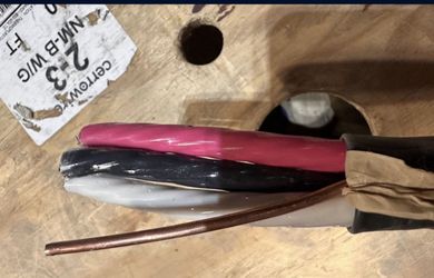 2/3 Copper Wire Good For 100 Amp Black Red White And Bare Ground All In One 