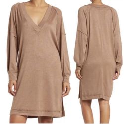 NWT Stitchdrop long sleeves loose relaxed fit dress women’s Size Small