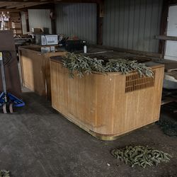 Classic Wood Reception Desk
