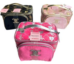 Juicy Couture Cosmetic Makeup Cases Bags NEW