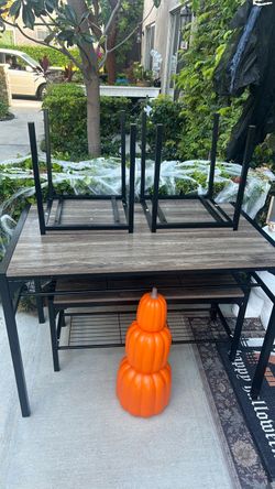 Table and chairs