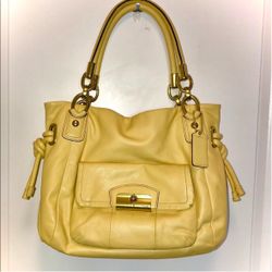 Coach Kristen Yellow Satchel