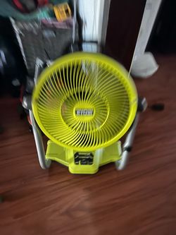 Ryobi ONE+ 18V Cordless Hybrid WHISPER SERIES 12 in. Misting Air Cannon Fan (Tool Only)