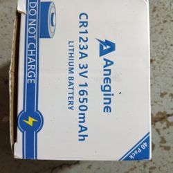 CR123A 3V 1650mAH Lithium batteries 