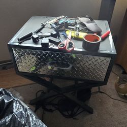 Side Table Small Storage Nightstand