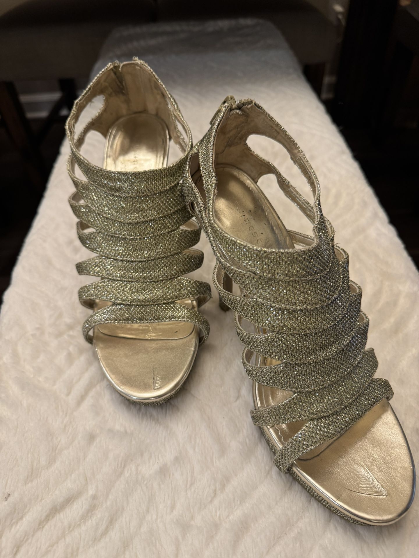 Shiny Gold Dress Shoes