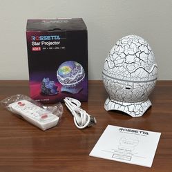 NEW In Box Rossetta Star Projector 4 In 1 Night Light